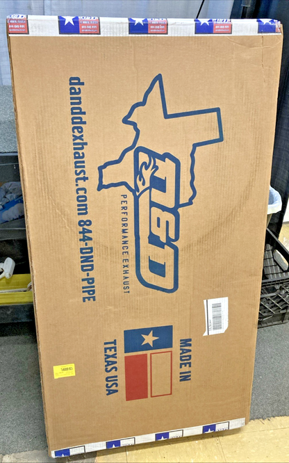 NEW GENUINE D&D 650Z-32JBB M8 BILLET CAT 2:1 EXHAUST FOR HARLEY DAVIDSON