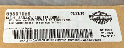 NEW GENUINE HARLEY DAVIDSON 55801058 LOW H-BAR CRUISER KIT, CHROME