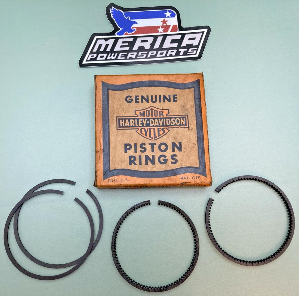 NEW GENUINE HARLEY DAVIDSON 22357-52A PISTON RING SET .010