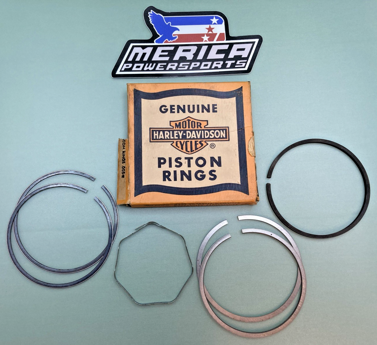 NEW GENUINE HARLEY DAVIDSON 22356-57A Piston Ring Set .005