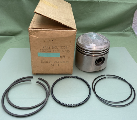 NEW REPLACES HARLEY DAVIDSON 11228 PISTON KIT .030 3-7/16