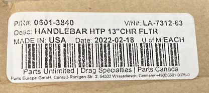 NEW REPLACES LA CHOPPERS LA-7312-63 APE HANGER HANDLE BAR 0601-3840