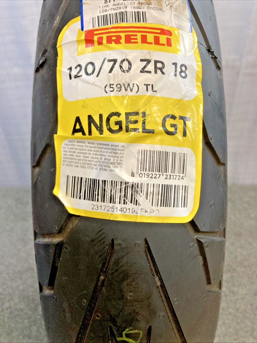 NEW PIRELLI ANGEL GT 120/70ZR 18 59W FRONT TL MOTORCYCLE TIRE