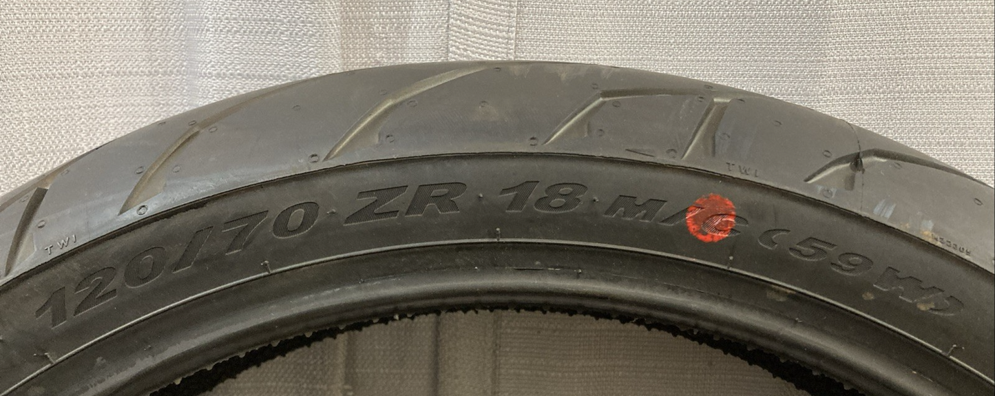 NEW PIRELLI ANGEL GT 120/70ZR 18 59W FRONT TL MOTORCYCLE TIRE