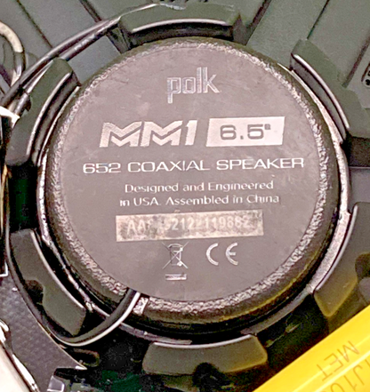NEW GENUINE POLK MM1 652 6.5" COAXIAL SPEAKER SET
