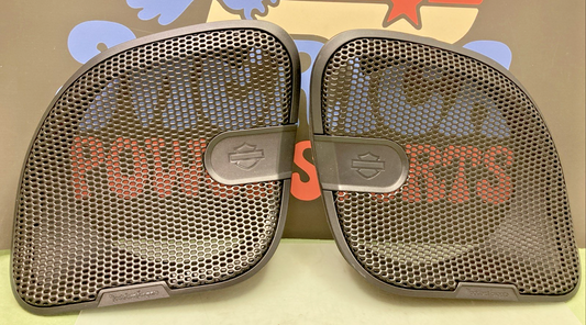 NEW GENUINE ROCKFORD FOSGATE 76001020 SPEAKER GRILL SET FOR HARLEY DAVIDSON