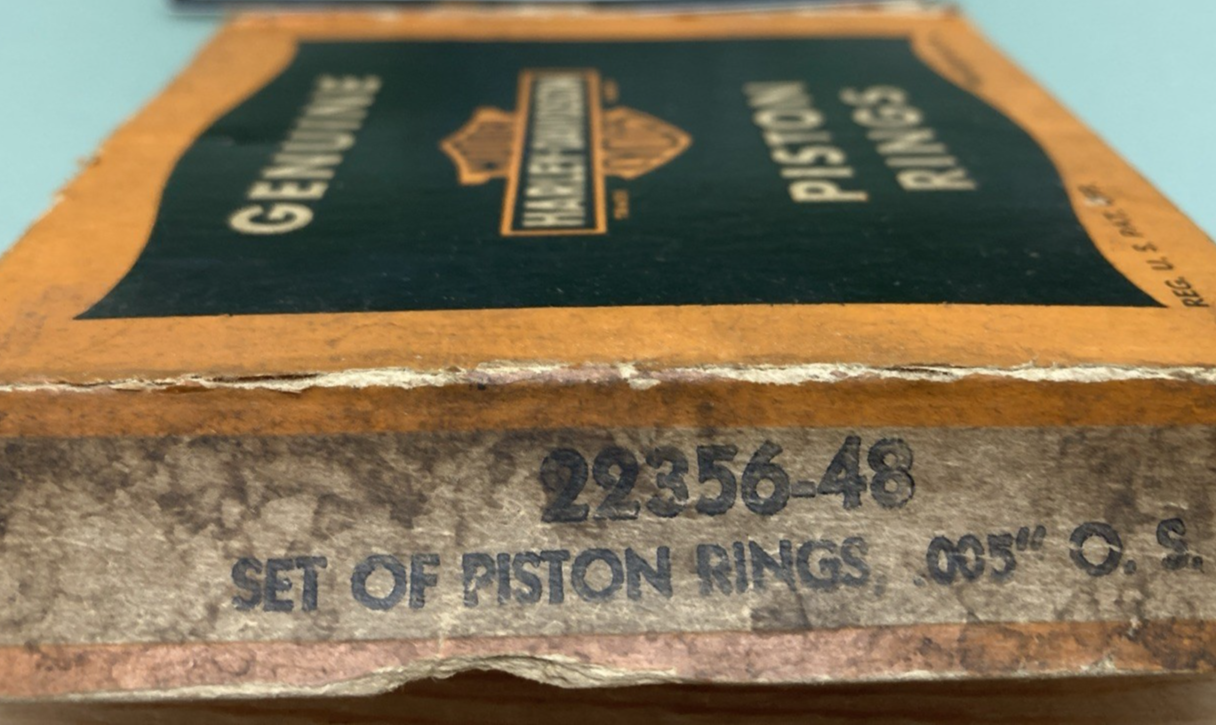 GENUINE HARLEY DAVIDSON 22356-48 Set of Piston Rings .005"