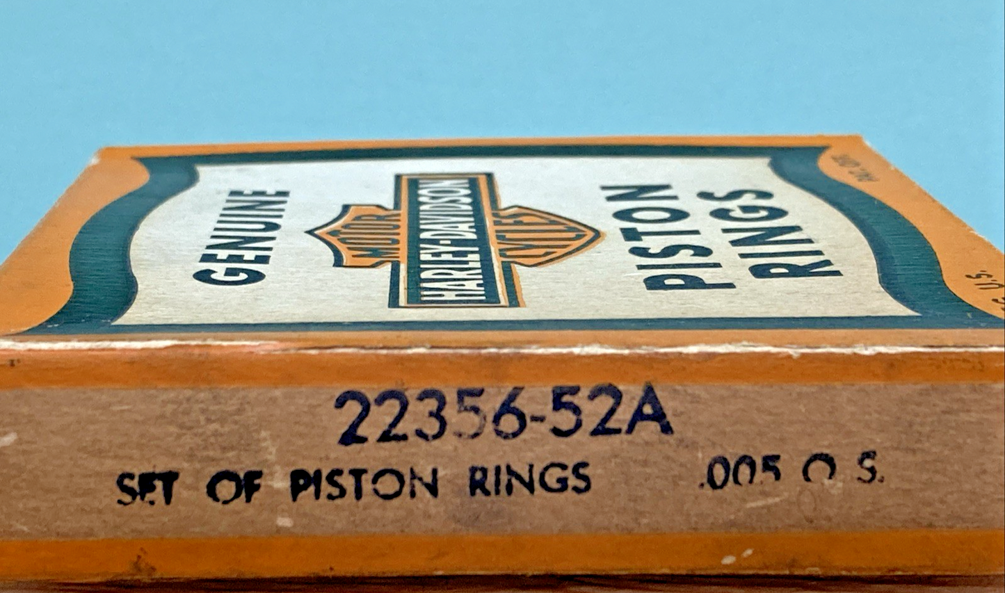 NEW GENUINE HARLEY DAVIDSON 22356-52A Set of Piston Rings .005