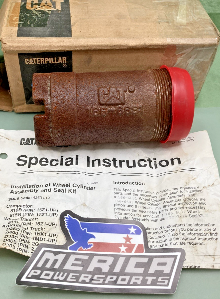 NEW GENUINE CATERPILLAR 166-6681 WHEEL CYLINDER ASSEMBLY AND SEAL KIT