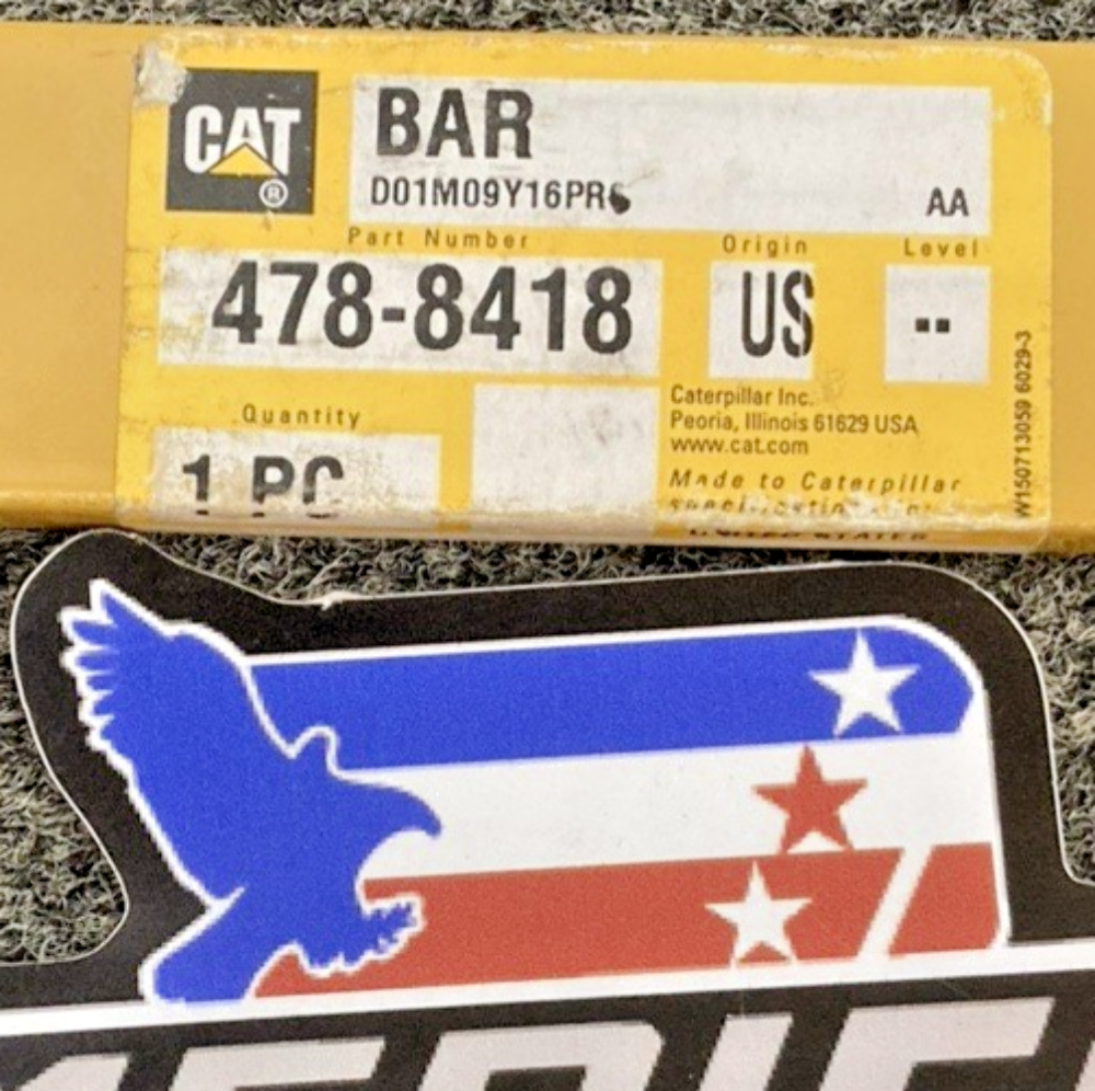 NEW GENUINE CATERPILLAR 478-8418 BAR W (4) 010.9 HEX SOCKET DRIVE FLAT HEAD BOLT