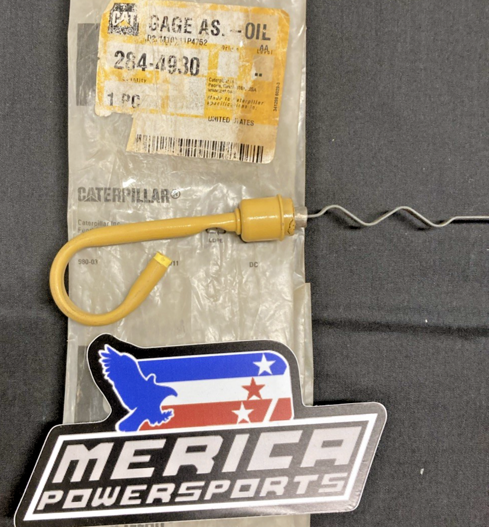 NEW GENUINE CATERPILLAR 284-4930 DIPSTICK OIL LEVEL GAUGE (YLW TOP)