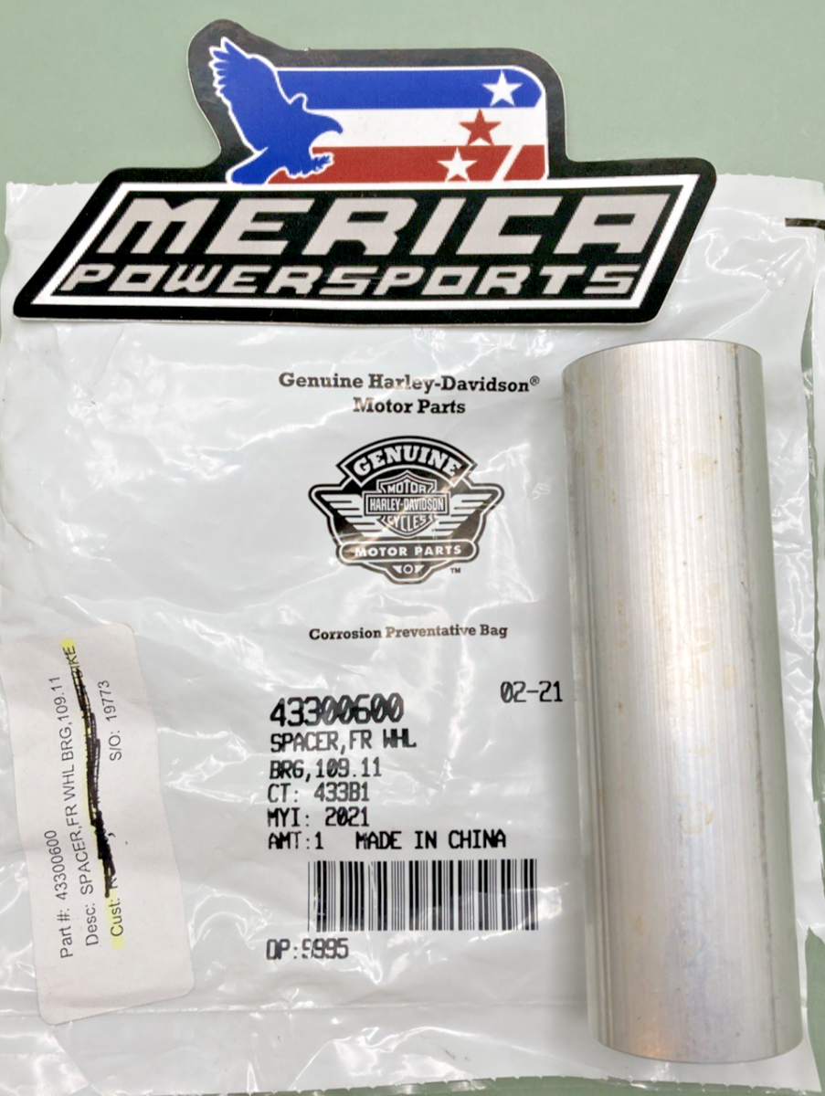 NEW GENUINE HARLEY DAVIDSON 43300600 SPACER,FR WHL BRG