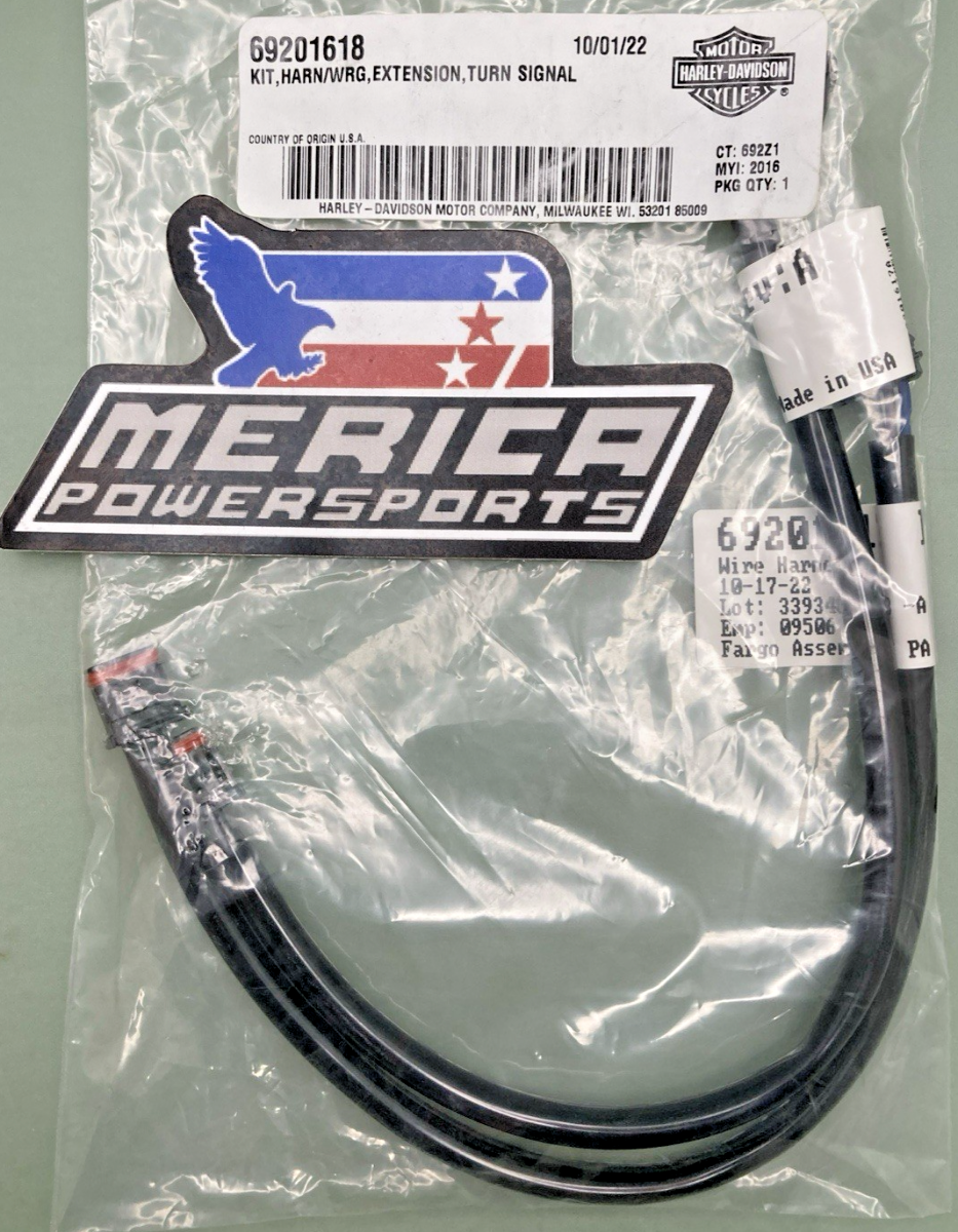 NEW GENUINE HARLEY DAVIDSON 69201618 KIT, HARN/WRG, EXTENSION,TURN SIGNAL