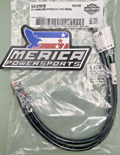 NEW GENUINE HARLEY DAVIDSON 69201618 KIT, HARN/WRG, EXTENSION,TURN SIGNAL