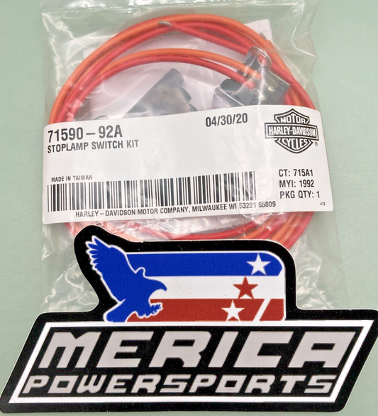 NEW GENUINE HARLEY DAVIDSON 71590-92A FRONT BRAKE SWITCH