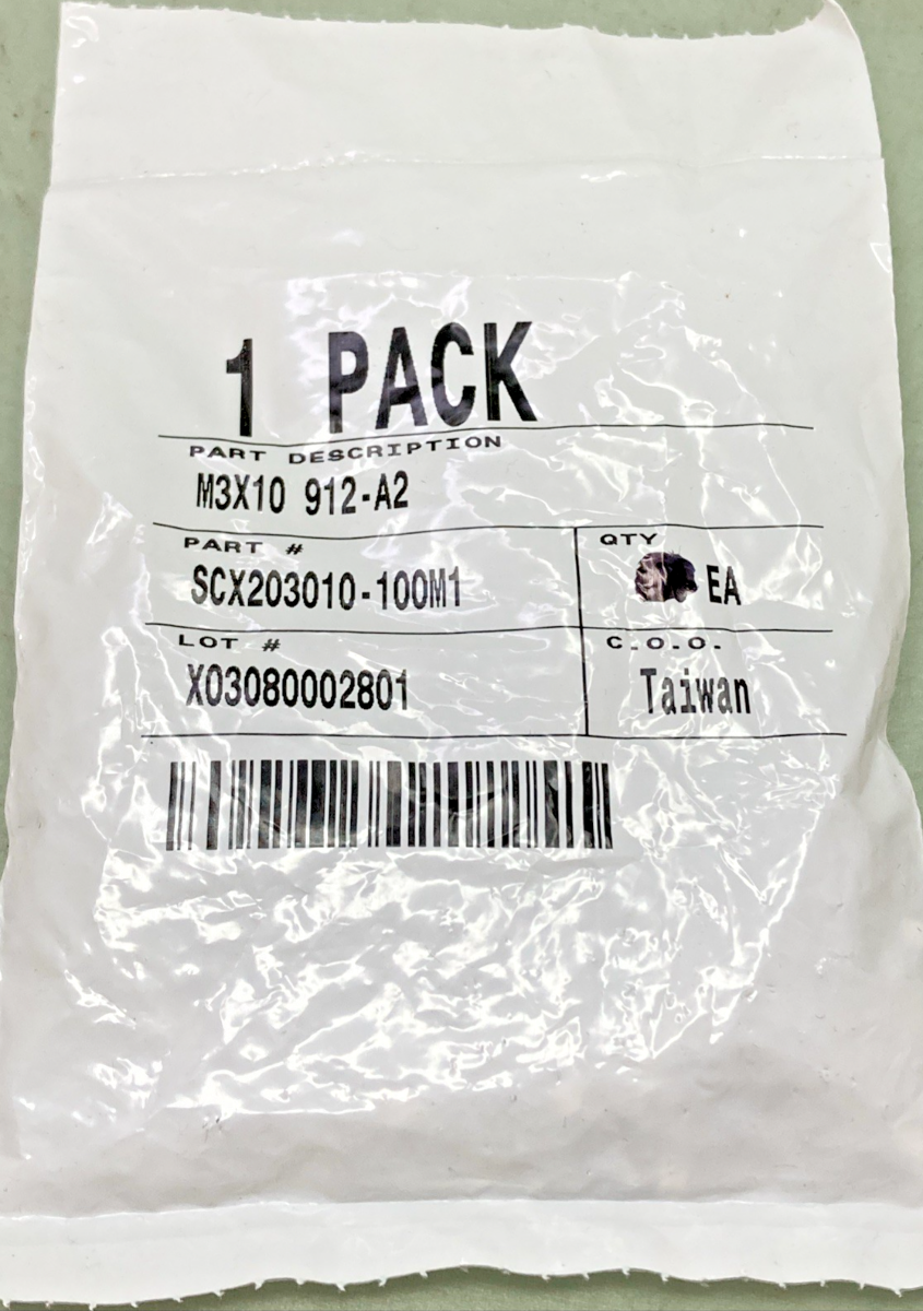 QTY 100 NEW REPLACES INFASCO SCX203010-100M1 HEX SOCKET CAP SCREW M3X10 912-A2