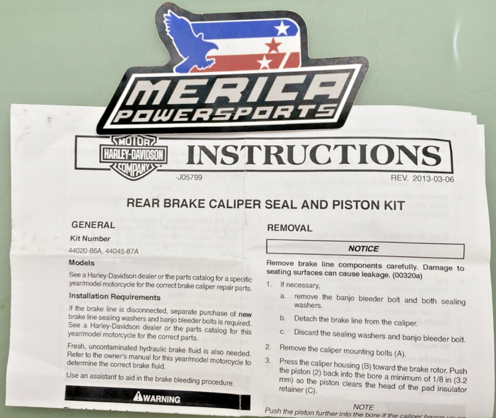 NEW GENUINE HARLEY DAVIDSON 44039-86 REAR BRAKE CALIPER TORX HEAD MOUNT SET