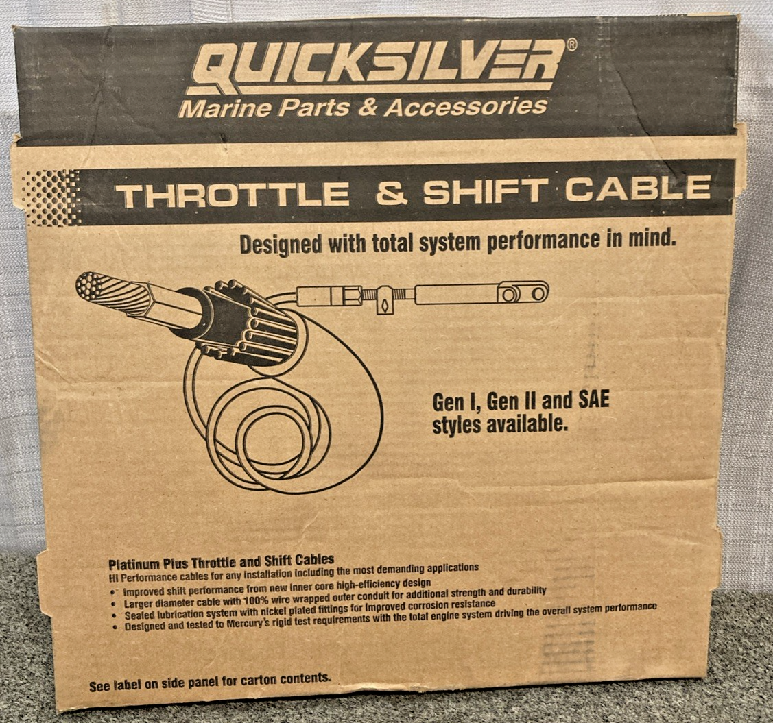 NEW GENUINE MERCURY QUICKSILVER 8M0082481 THROTTLE AND SHIFT CABLE 8FT