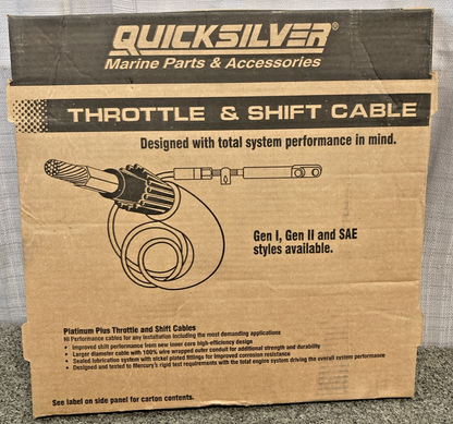 NEW GENUINE MERCURY QUICKSILVER 8M0082481 THROTTLE AND SHIFT CABLE 8FT