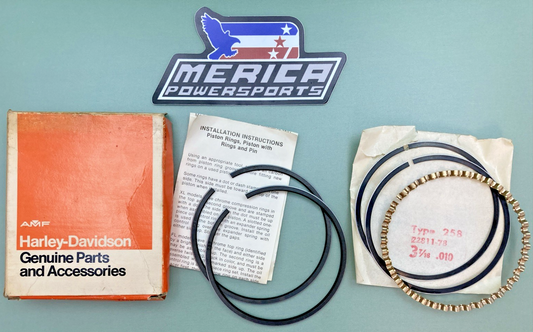 NEW GENUINE HARLEY DAVIDSON 22357-53 Ring set, piston .010
