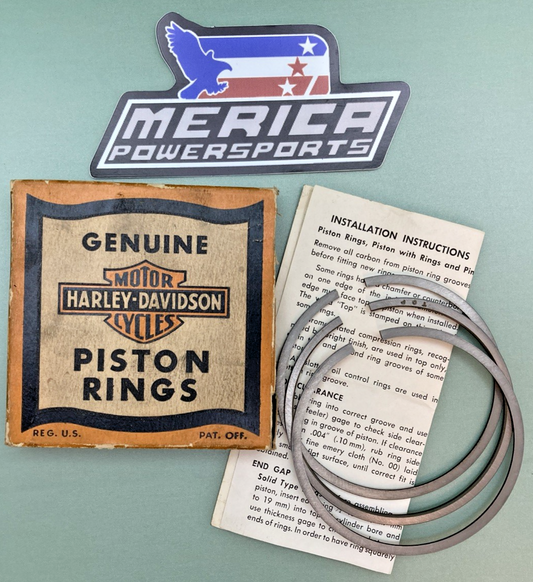 NEW GENUINE HARLEY DAVIDSON 22329-48 Ring set, piston +.030"