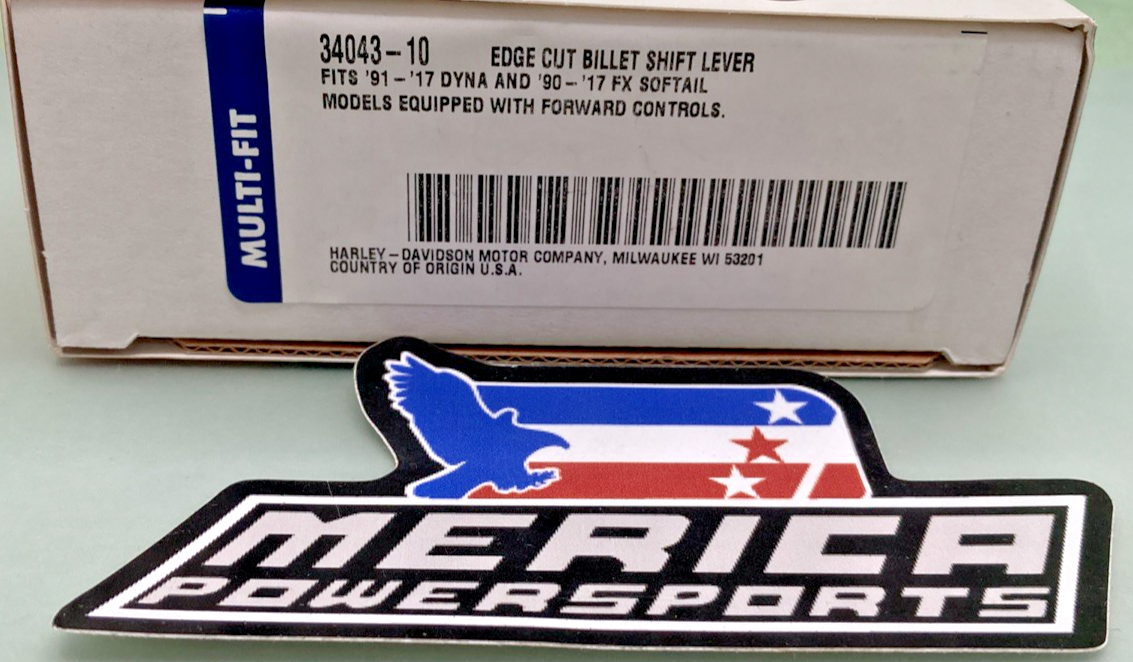 NEW GENUINE HARLEY DAVIDSON 34043-10 EDGE CUT BILLET SHIFT LEVERS