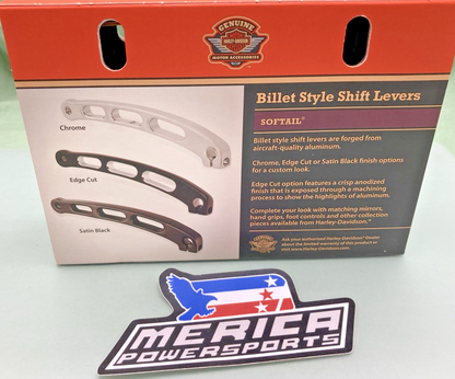 NEW GENUINE HARLEY DAVIDSON 34043-10 EDGE CUT BILLET SHIFT LEVERS