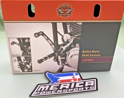 NEW GENUINE HARLEY DAVIDSON 34043-10 EDGE CUT BILLET SHIFT LEVERS