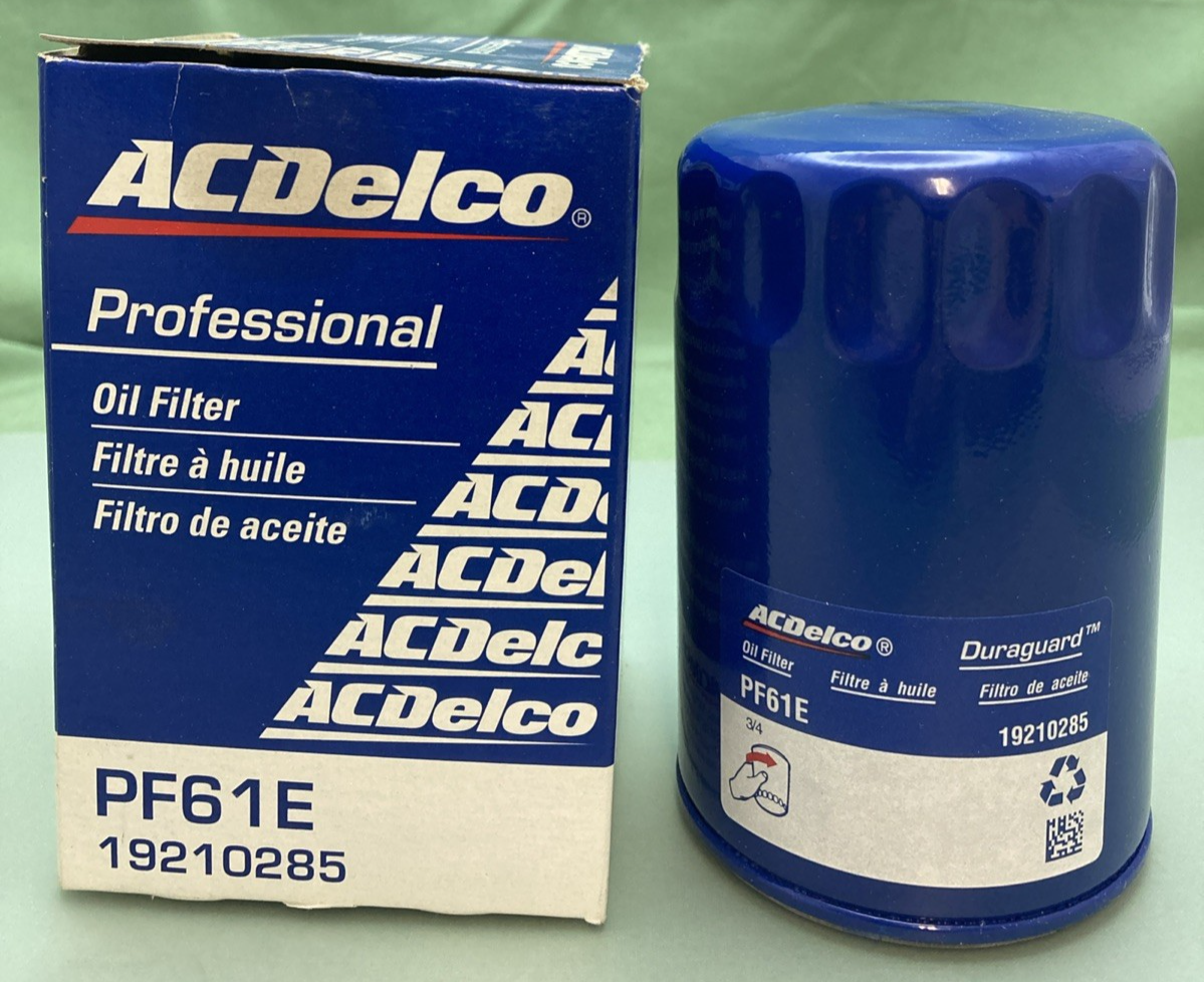 QTY 2 NEW GENUINE ACDELCO PF61E OIL FILTER 19210285
