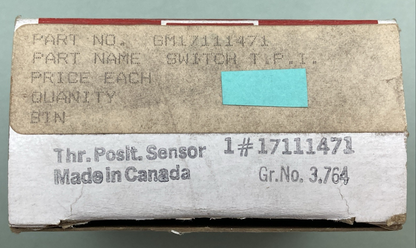 NEW GENUINE ACDELCO GM17111471 Switch T.P.I.