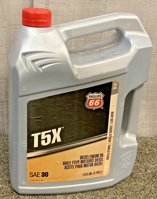 NEW GENUINE PHILLIPS 66 1084833-00 TX5 DIESEL ENGINE OIL SAE 30