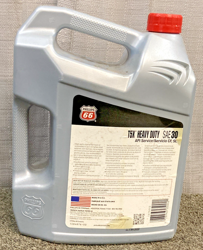 NEW GENUINE PHILLIPS 66 1084833-00 TX5 DIESEL ENGINE OIL SAE 30