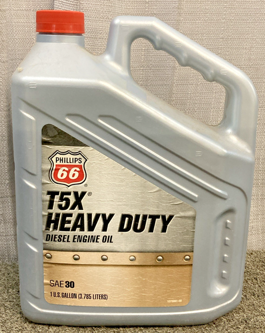 NEW GENUINE PHILLIPS 66 1075991-00 TX5 HEAVY DUTY DIESEL ENGINE OIL SAE 30 1 GAL