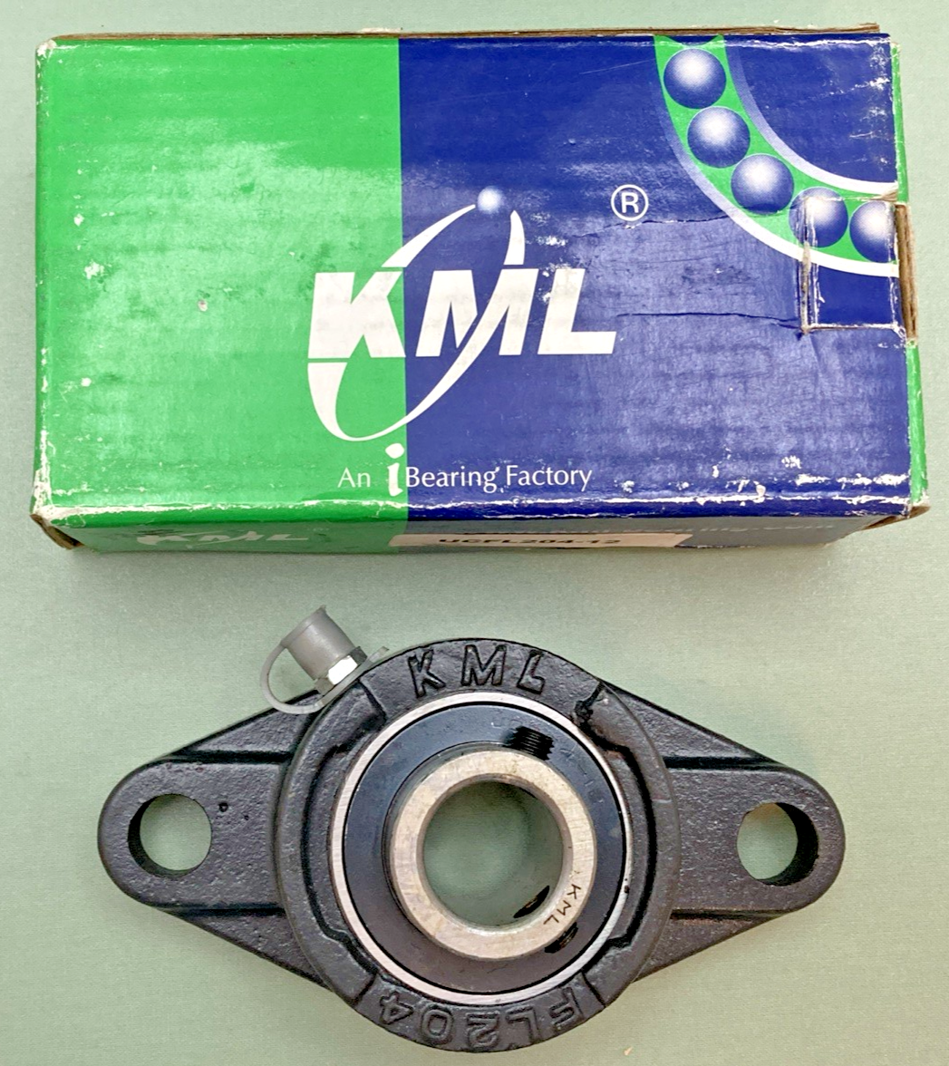 NEW GENUINE KML UCFL204-12 OVAL FLANGE BEARING