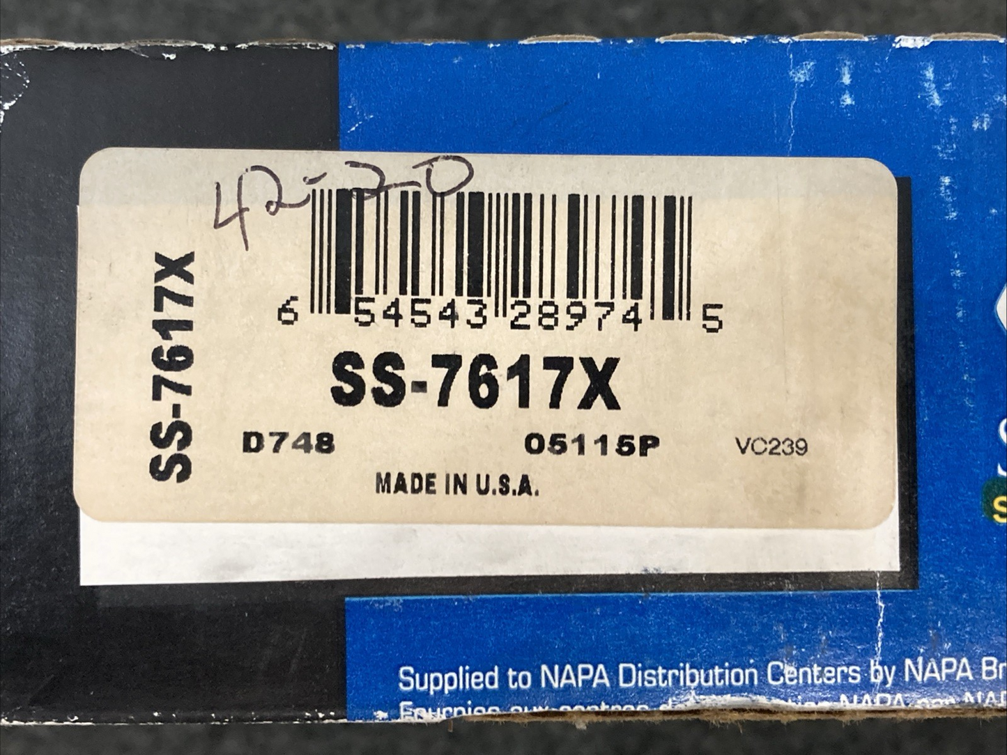 NEW GENUINE NAPA SS-7617X SUPERIOR DISK BRAKE PADS