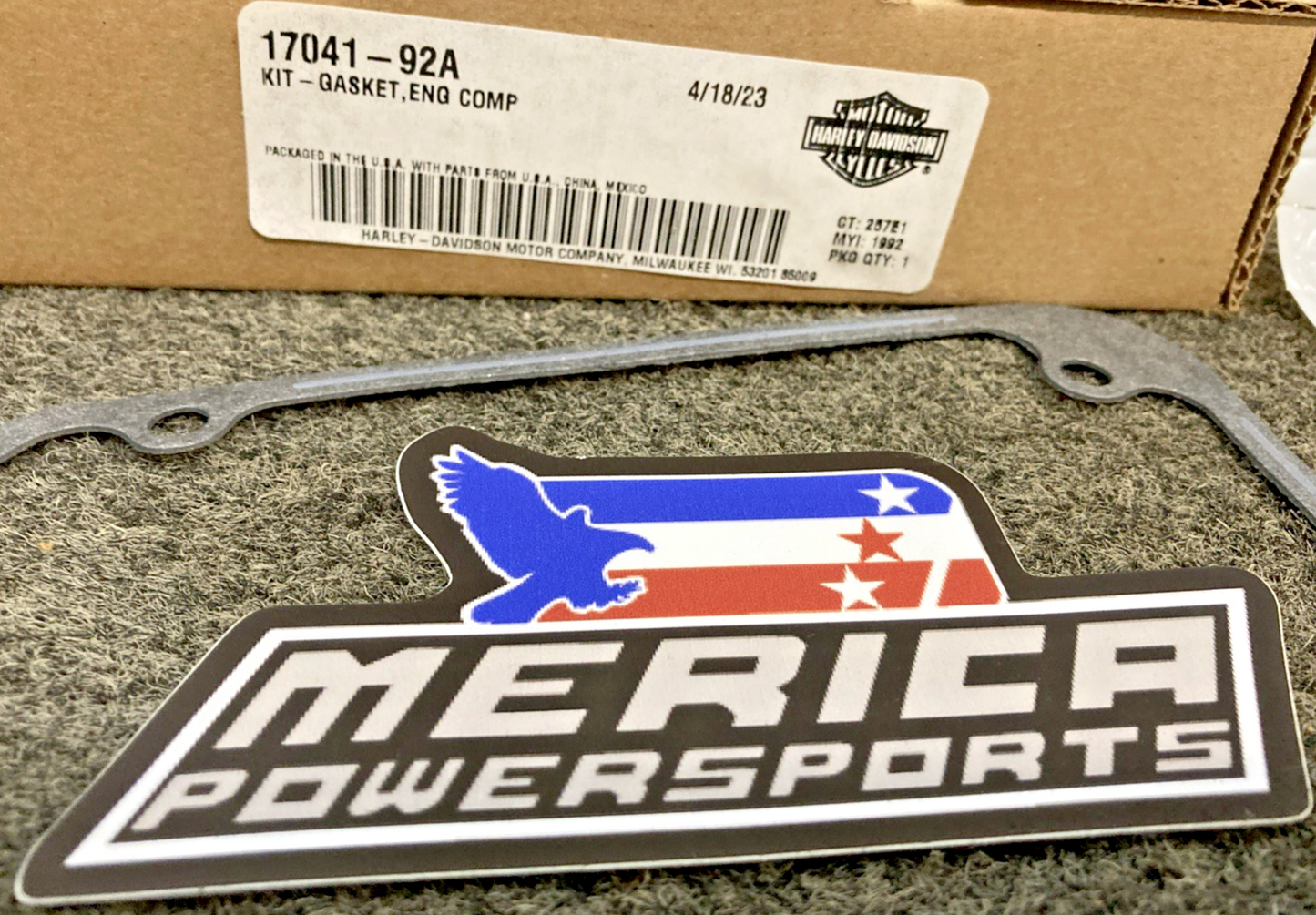 NEW GENUINE HARLEY DAVIDSON 17041-92A COMPLETE ENGINE GASKET KIT