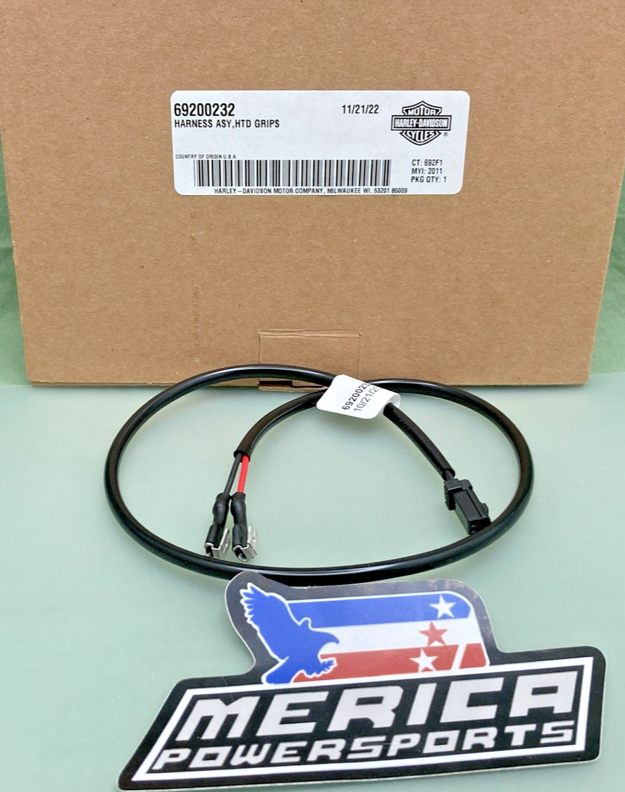 NEW GENUINE HARLEY DAVIDSON 69200232 HARNESS ASSY, HTD GRIPS