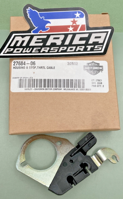 NEW GENUINE HARLEY DAVIDSON 27684-06 HOUSING & STOP, THRTL CABLE