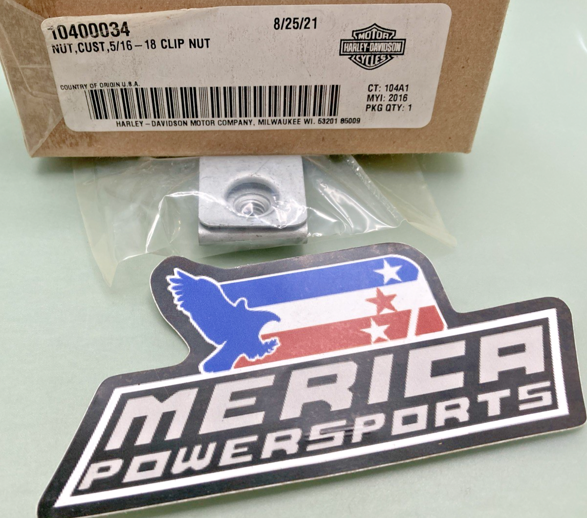 NEW GENUINE HARLEY DAVIDSON 10400034 SADDLEBAG CLIP NUT