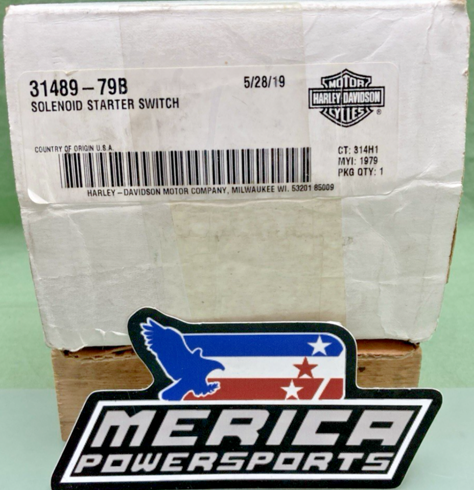 NEW GENUINE HARLEY DAVIDSON 31489-79B CHROME STARTER SOLENOID
