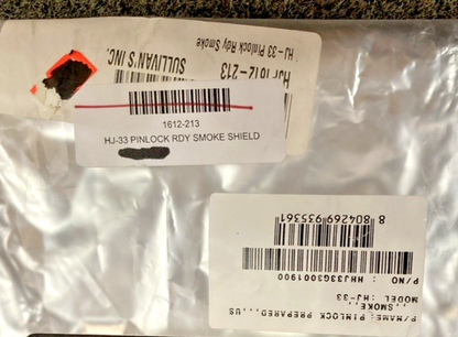 NEW GENUINE HJC HELMETS 1612-213 SHIELD, HJ-33 ANTI-FOG PINLOCK  - SMOKE