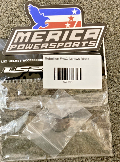 NEW GENUINE LS2 03-161 REBELLION PEAK SCREWS HELMET ACCESSORIES