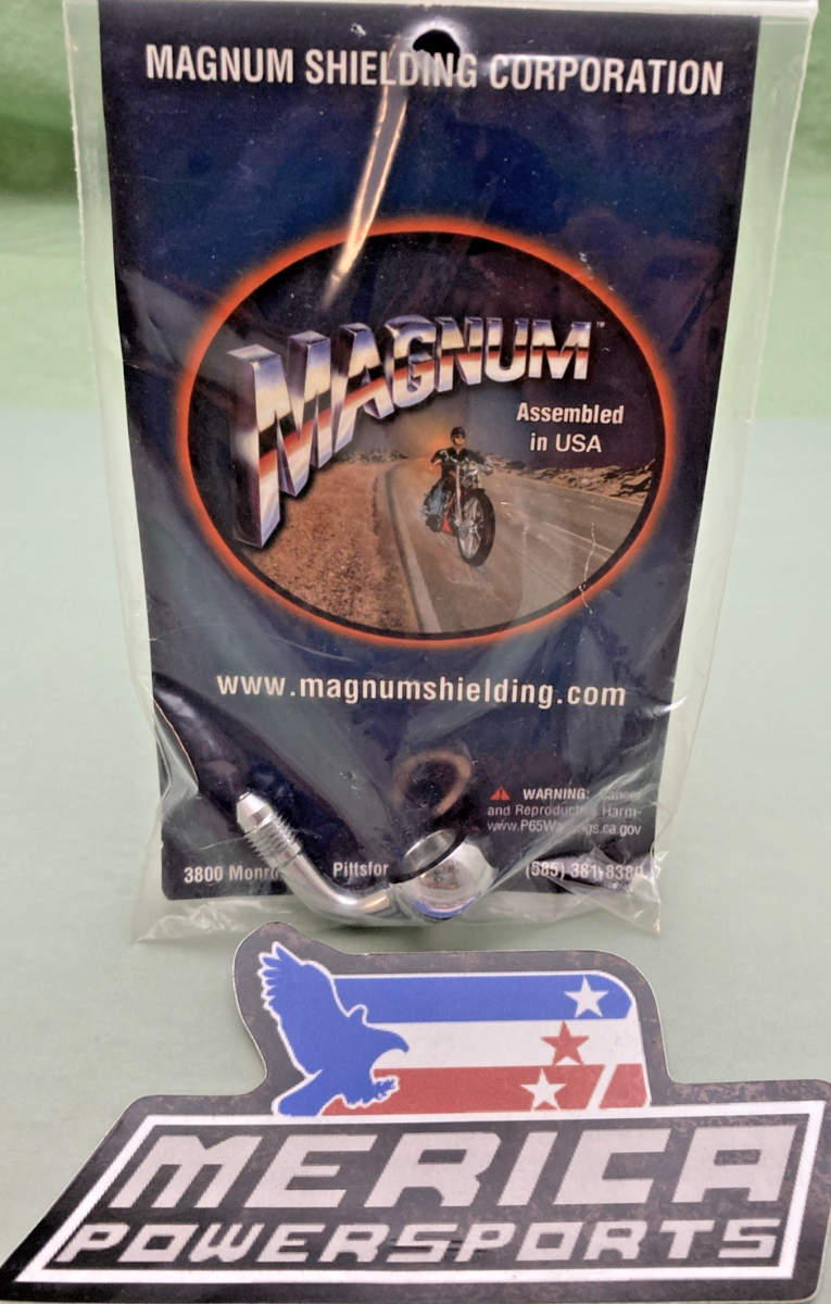 NEW GENUINE MAGNUM 1742-0646/1703-53 BANJO FITTING - AN3 - CHROME