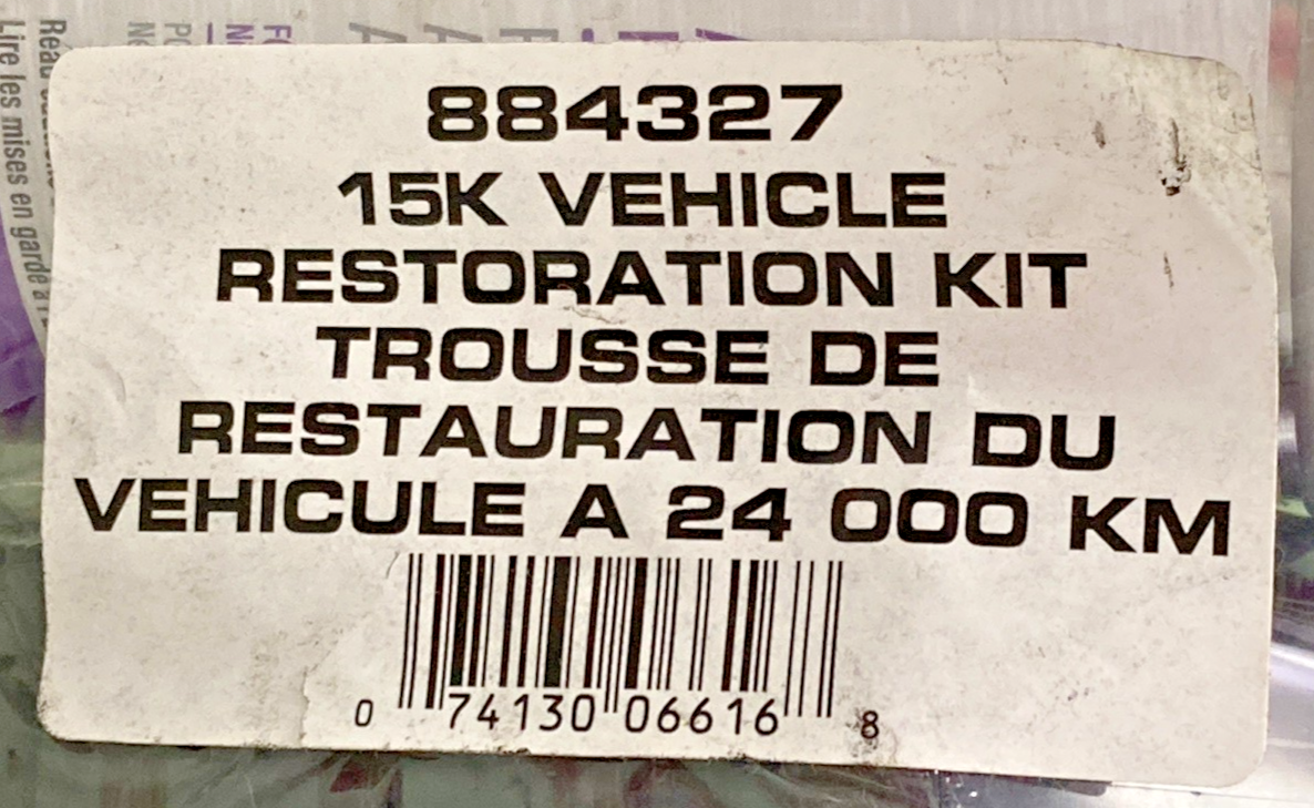 NEW GENUINE VALVOLINE 884327 15K VEHICLE RESTORATION KIT