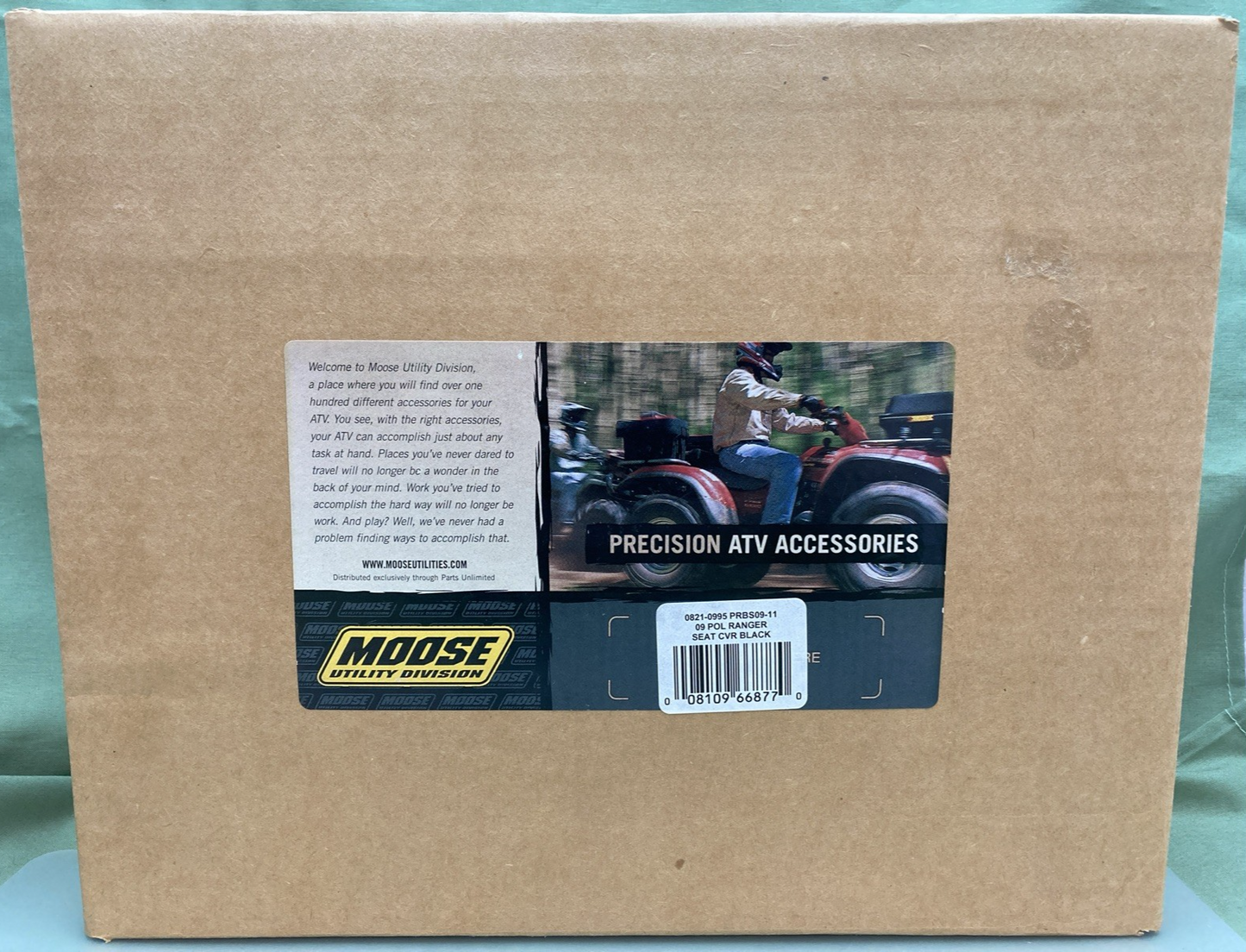 NEW GENUINE MOOSE UTILITY 0821-0995 Polaris Ranger Black Seat Cover PRBS09-11