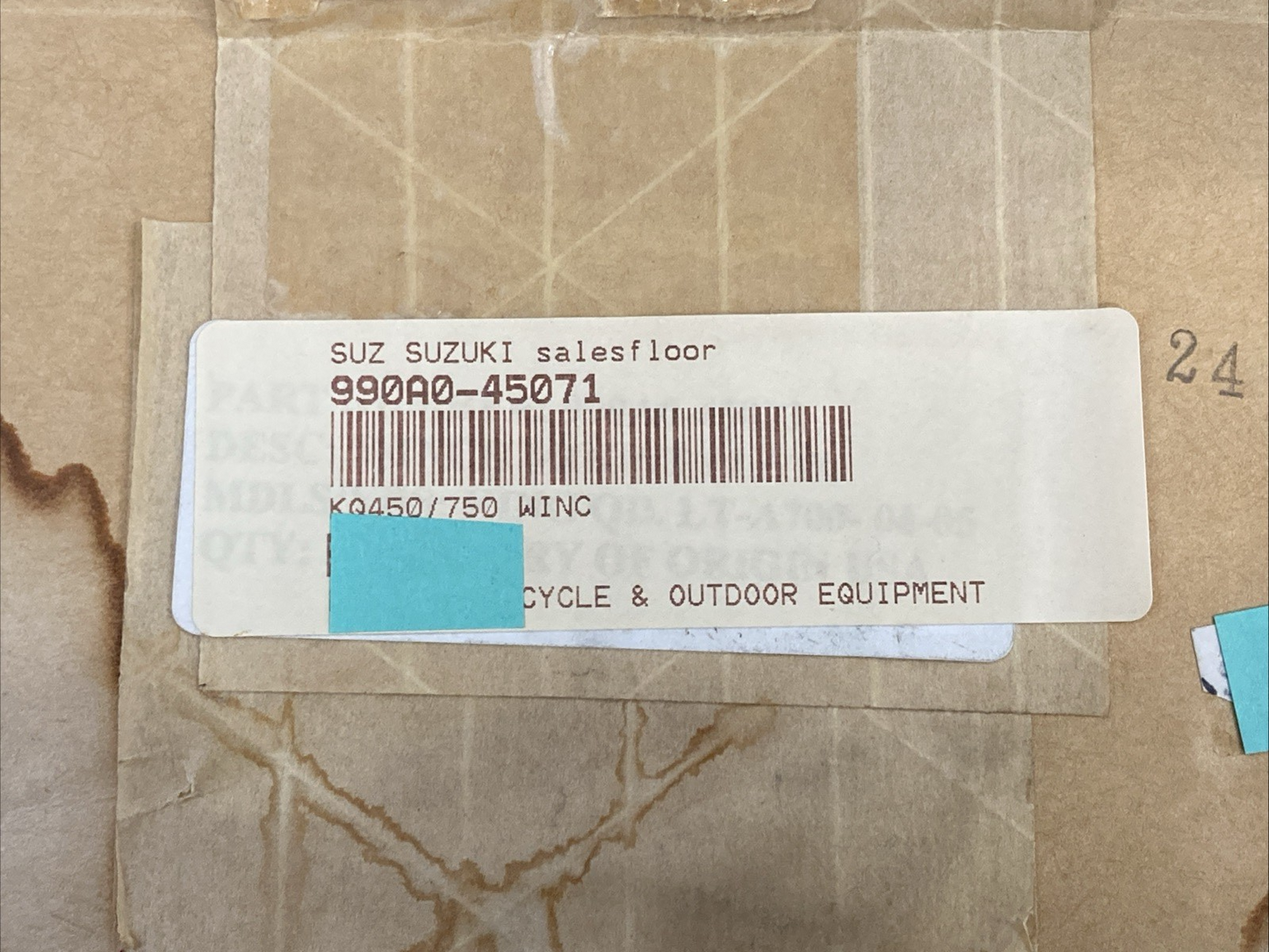 NEW GENUINE SUZUKI 990A0-45071 WINCH BRACKET KIT