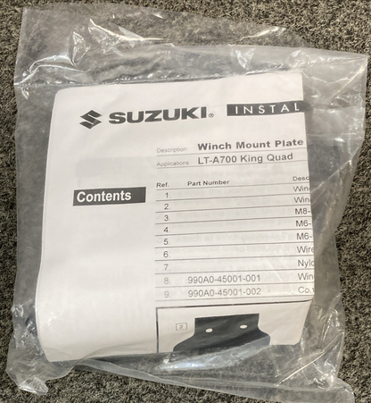 NEW GENUINE SUZUKI 990A0-45071 WINCH BRACKET KIT