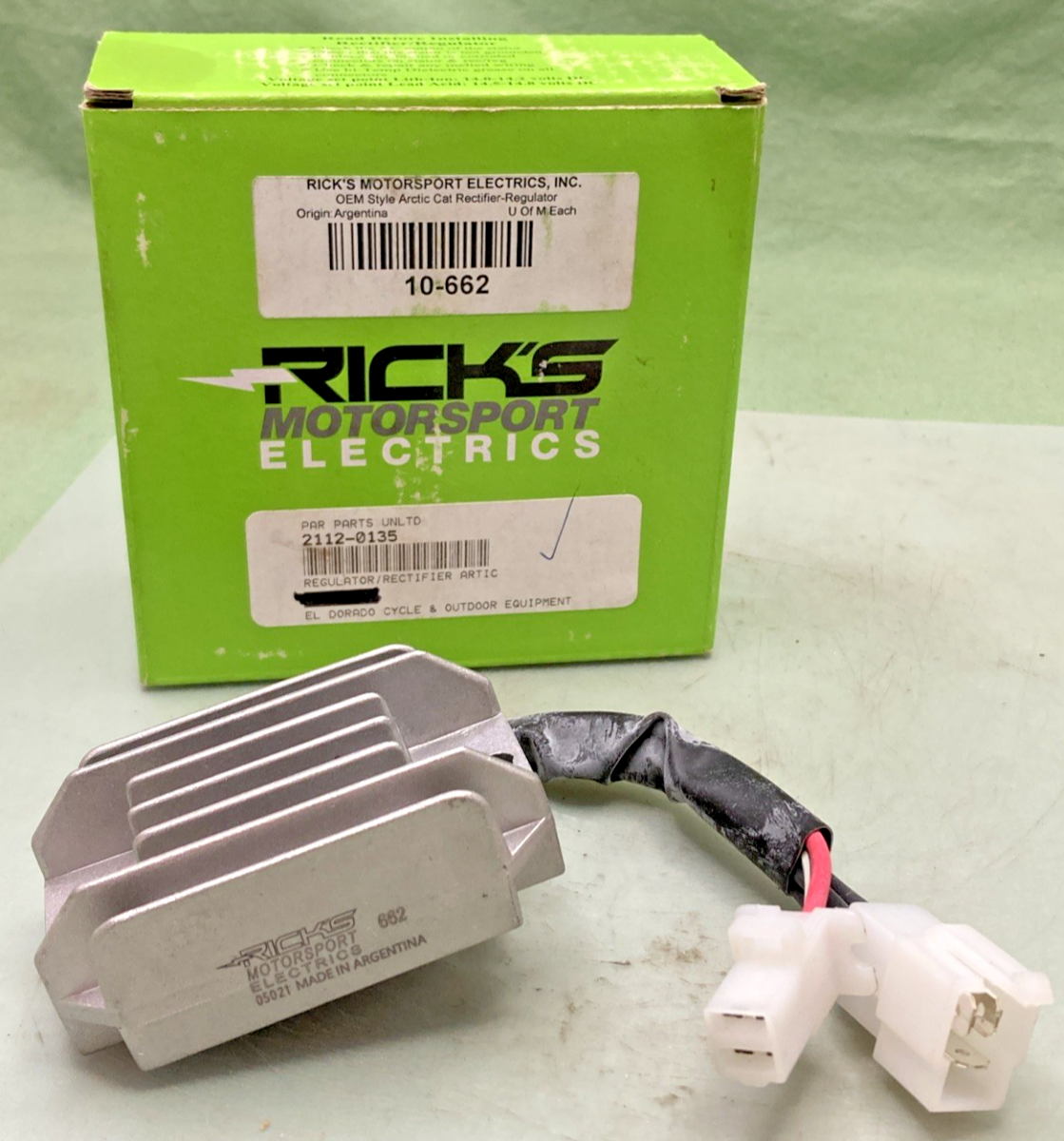 NEW GENUINE RICK'S MOTORSPORT ELECTRICS 10-662 RECTIFIER/ REGULATOR, ARCTIC CAT