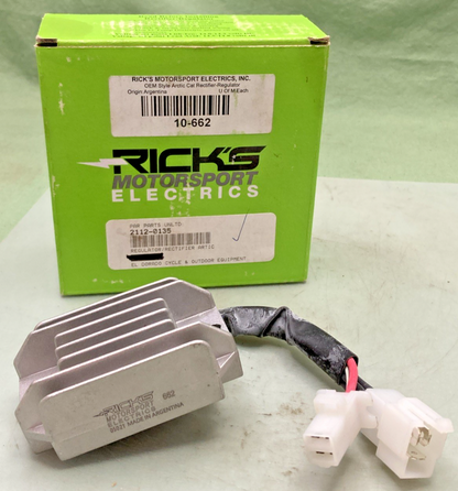 NEW GENUINE RICK'S MOTORSPORT ELECTRICS 10-662 RECTIFIER/ REGULATOR, ARCTIC CAT