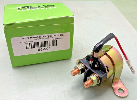NEW GENUINE RICK'S MOTORSPORT ELECTRICS 65-501 STARTER SOLENOID SWITCH